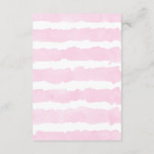 Carte D'accompagnement Llama et cactus demande de réservation fille baby  (Dos)