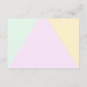 Carte D'accompagnement Logement de Mariage géométrique Pastel Muted (Dos)