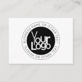 Carte D'accompagnement Logo d'entreprise et texte moderne simple modifiab (Devant)