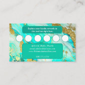 Carte D'accompagnement Logo Ethereal Elegance Turquoise Geode (Devant)