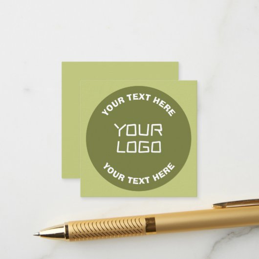 Carte D'accompagnement Logo ou conception téléchargé et texte modifiable (Devant/Arrière en situation)