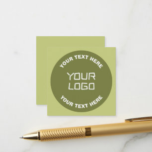 Carte D'accompagnement Logo ou conception téléchargé et texte modifiable 