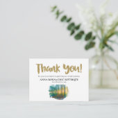 Carte D'accompagnement *~* LOGO QR MERCI d'examen des forêts BOIS AP8 (Debout devant)