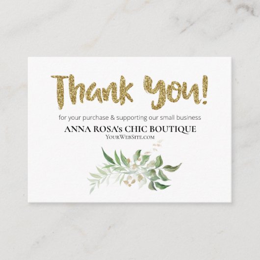 Carte D'accompagnement *~* LOGO QR MERCI Examen du FOLIAGE BOTANIQUE AP8 (Devant)