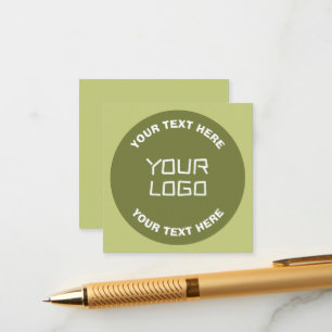 Carte D'accompagnement Logo téléchargé ou design & texte modifiable Toute