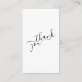 Carte D'accompagnement Logos sociaux, commande client noir et blanc (Devant)