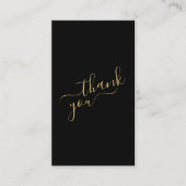 Carte D'accompagnement Logos sociaux, noir et or à commander insérer Cart (Devant)