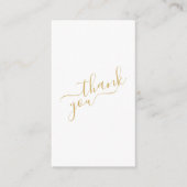 Carte D'accompagnement Logos sociaux, or et blanc insérer la carte. (Devant)