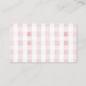 Carte D'accompagnement Long Pink Bow Ribbon Girl Diaper Raffle Ticket (Dos)