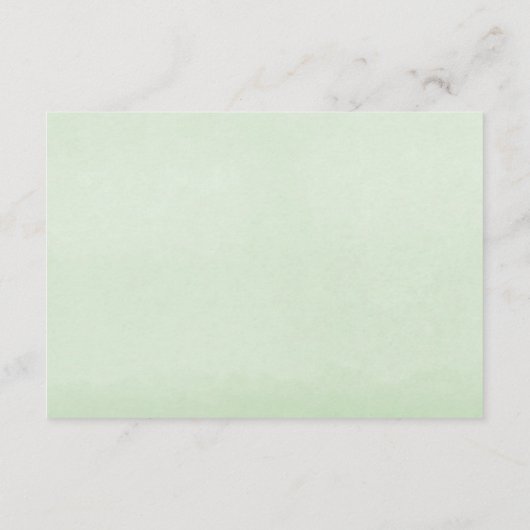 Carte D'accompagnement L'or vert d'aquarelles de verdure part de la (Dos)