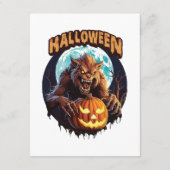 Carte D'accompagnement Loup-garou d'Halloween (Dos)