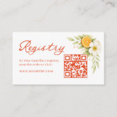 Carte D'accompagnement Love at First Spritz Bridal Registry QR code (Devant)