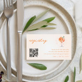 Carte D'accompagnement Love at First Spritz Qr Code Mariage Registre des