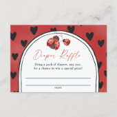 Carte D'accompagnement Love Bug Baby Shower Diaper Raffle (Devant)