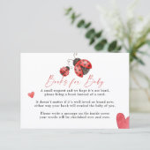 Carte D'accompagnement Love Bug Books for Baby Card (Debout devant)