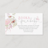 Carte D'accompagnement Love Bug Books for baby Wildflowers Pink Bow (Devant)