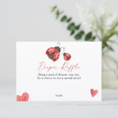 Carte D'accompagnement Love Bug Diaper Raffle  (Debout devant)