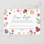 Carte D'accompagnement Love Bug Diaper Raffle Ticket   (Devant)