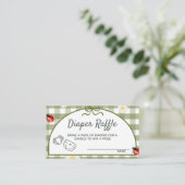 Carte D'accompagnement Love Bug Diaper Raffle Ticket Enclosure Card (Debout devant)