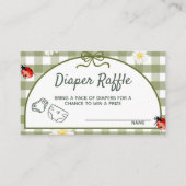 Carte D'accompagnement Love Bug Diaper Raffle Ticket Enclosure Card (Devant)