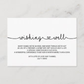 Carte D'accompagnement Love Hearts Mariage Wishing well (Devant)