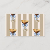 Carte D'accompagnement Love is Brewing Blue Bow Coffee Bridal Shower (Dos)