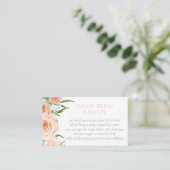 Carte D'accompagnement Love Is In Bloom Bridal Shower Recipe Request (Debout devant)