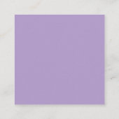 Carte D'accompagnement Lovely Lilac violet blanc Mariage QR Code RSVP (Dos)