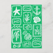 Carte D'accompagnement LoveNotes from Sea Modern CUSTOM QR Fête des marié (Dos)