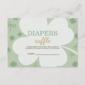 Carte D'accompagnement Lucky Charm Diaper Raffle Card (Devant)