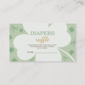 Carte D'accompagnement Lucky Charm Diaper Raffle Card (Devant)