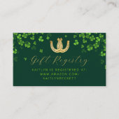 Carte D'accompagnement Lucky In Love Fête de mariage de la Saint-Patrick (Devant)