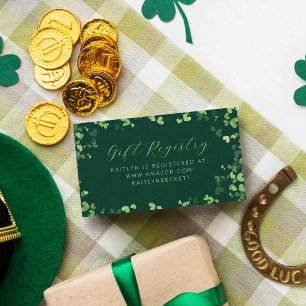 Carte D'accompagnement Lucky In Love Fête des mariées de la Saint Patrick