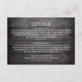 Carte D'accompagnement Lumières à cordes en bois noir rustique Détails de (Devant)