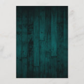 Carte D'accompagnement Lumières de Chaîne de Bois Rustique Bleu Canard Ré (Dos)