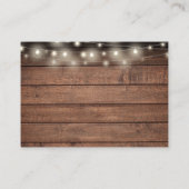 Carte D'accompagnement Lumières de Chaîne de Bois Rustique de Puits de So (Dos)