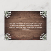 Carte D'accompagnement Lumières Florales Rustiques en Pot Mason pour Mari (Dos)