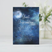 Carte D'accompagnement Lunar Sky Pleine lune Celestial Mariage Informatio (Debout devant)