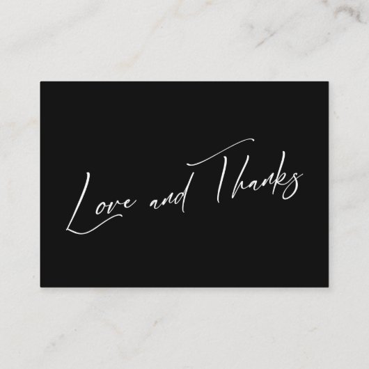 Carte D'accompagnement Lune de miel Souhaite une écriture manuscrite mode (Dos)