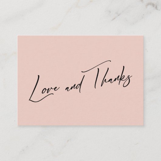 Carte D'accompagnement Lune de miel Souhaite une écriture manuscrite mode (Dos)