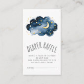Carte D'accompagnement Lune et étoiles Baby Boy Diaper Raffle (Devant)