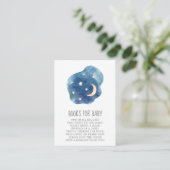 Carte D'accompagnement Lune et étoiles Bébé Boy Livres pour Bébé (Debout devant)