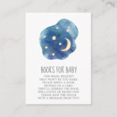 Carte D'accompagnement Lune et étoiles Bébé Boy Livres pour Bébé (Devant)
