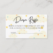 Carte D'accompagnement Lune et Stars Différents Raffle (Devant)