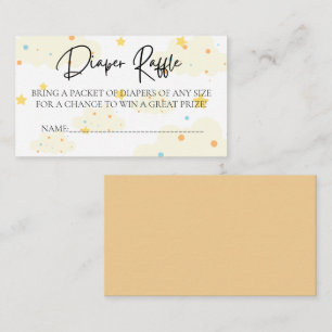 Carte D'accompagnement Lune et Stars Différents Raffle