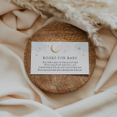 Carte D'accompagnement Lune et Stars Livres pour Baby insert card