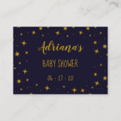 Carte D'accompagnement Lune faite de livres de fromage pour bébé (Dos)