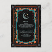 Carte D'accompagnement Lune mystique céleste Mariage de nuit étoilé (Devant)