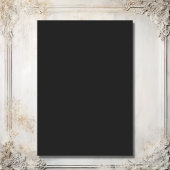 Carte D'accompagnement Lustre à fleurs noir blanc Détails du Mariage