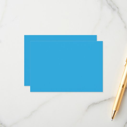 Carte d'accompagnement Luxe Bleu Minimaliste (Devant/Arrière en situation)